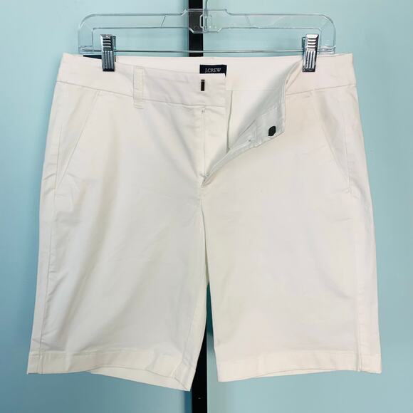 NWT J. Crew Factory White 9" Frankie Bermuda Chino Short Size 6 - Picture 4 of 6